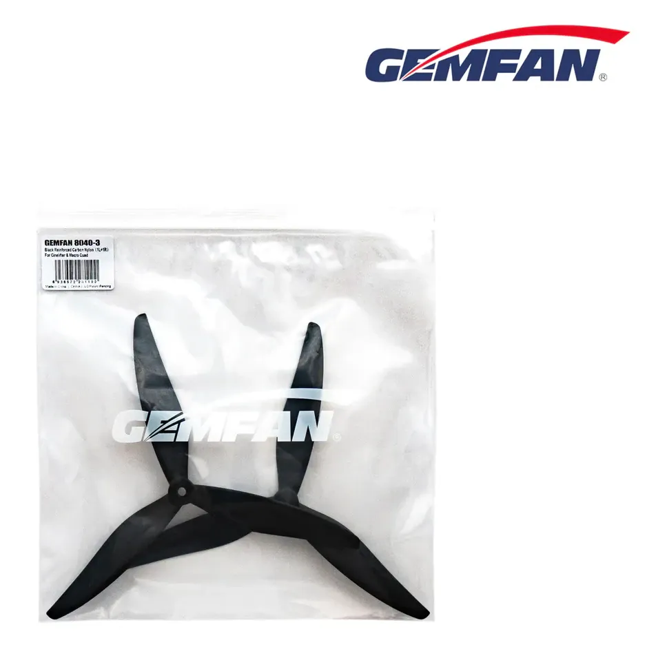 Gemfan Cinelifter 8040 3-Blade Glass Fiber Nylon Propeller (1CW+1CCW)