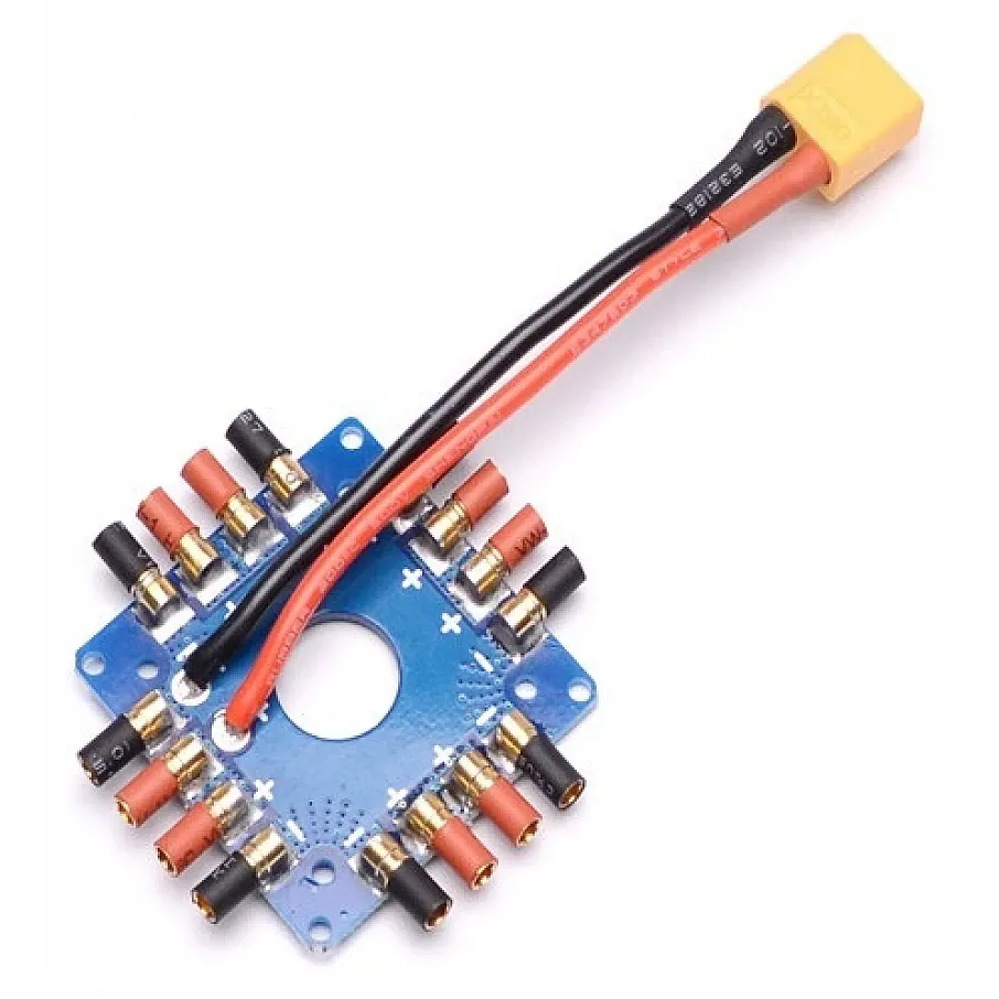 100A Multirotor Power Distribution Board — Connector: Pre-soldered XT60 + 3.5mm Bullets