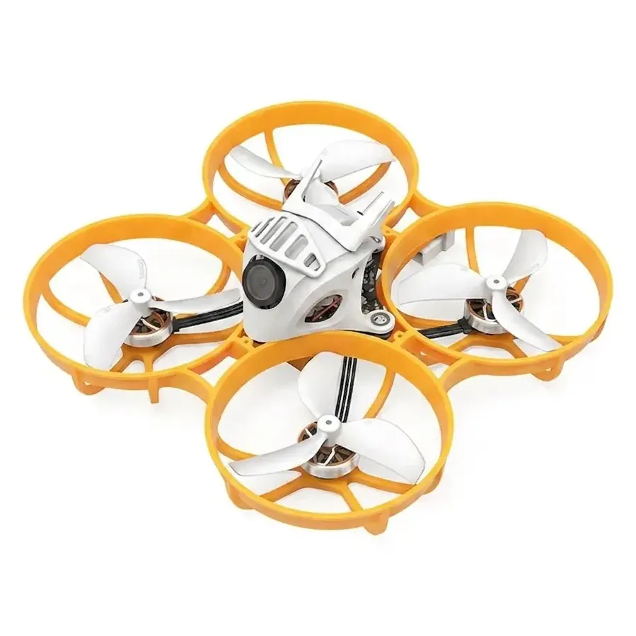 BetaFPV Meteor75 Pro Analog Whoop Quadcopter (ELRS 2.4GHz) — Frame Color: Orange, Canopy Color: White, Frame Color: Yellow, Canopy Color: White