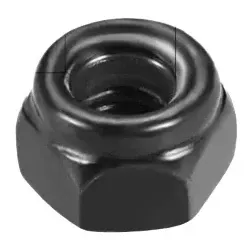Black 304 Stainless Steel Nylon Lock Nut (Pack of 10)
