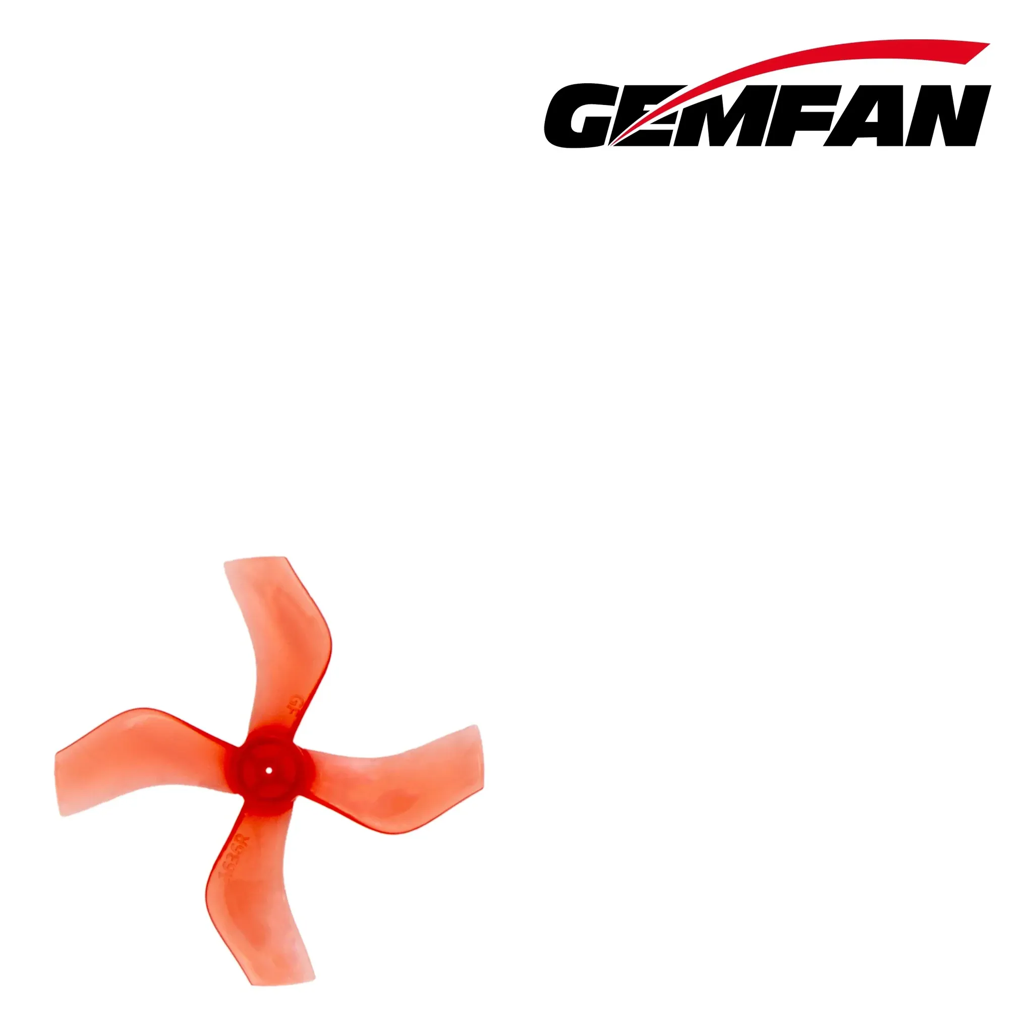 Gemfan 1636 4-Blade 40mm Propeller (8pcs, Single Hole) — Size: 1mm / Color: Clear Red, Size: 1.5mm / Color: Clear Red