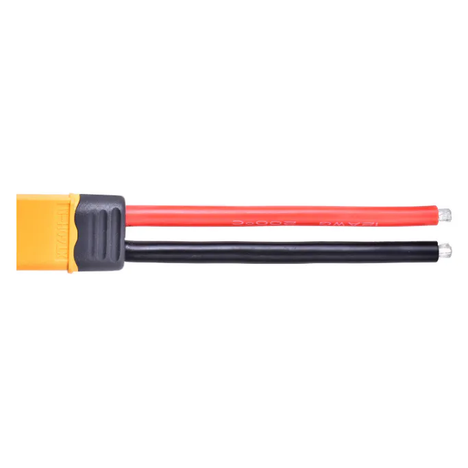 Silicone XT60 Male Connector w/ 12AWG 10cm Power Cable