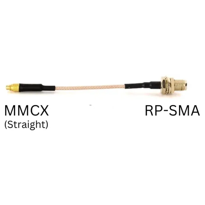MMCX Male to SMA / RP-SMA Female Pigtail 90mm