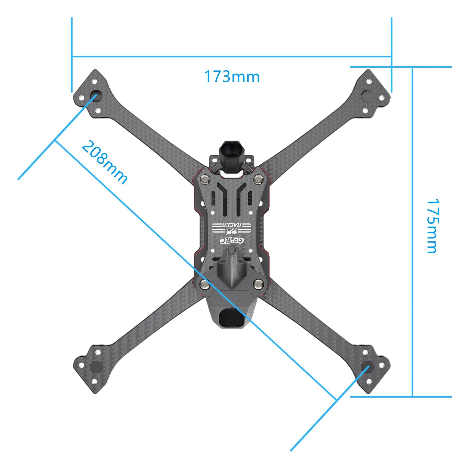 GEPRC GEP-Racer Silver Frame