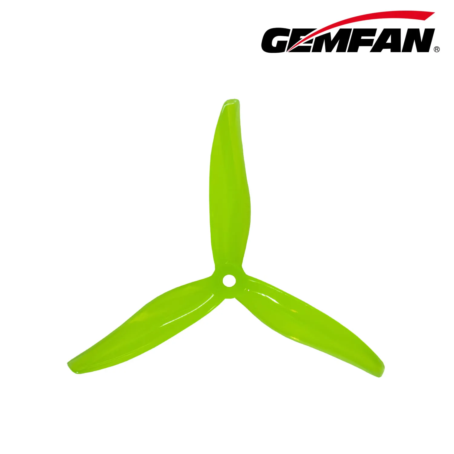 Gemfan Hurricane MAX 51377 3-Blade Propeller (Set of 4 — 2CW+2CCW) — Color: Neon Yellow