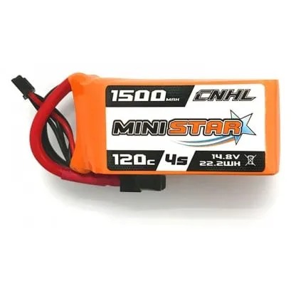 CNHL MiniStar 1500mAh 4S 14.8V 120C LiPo Battery