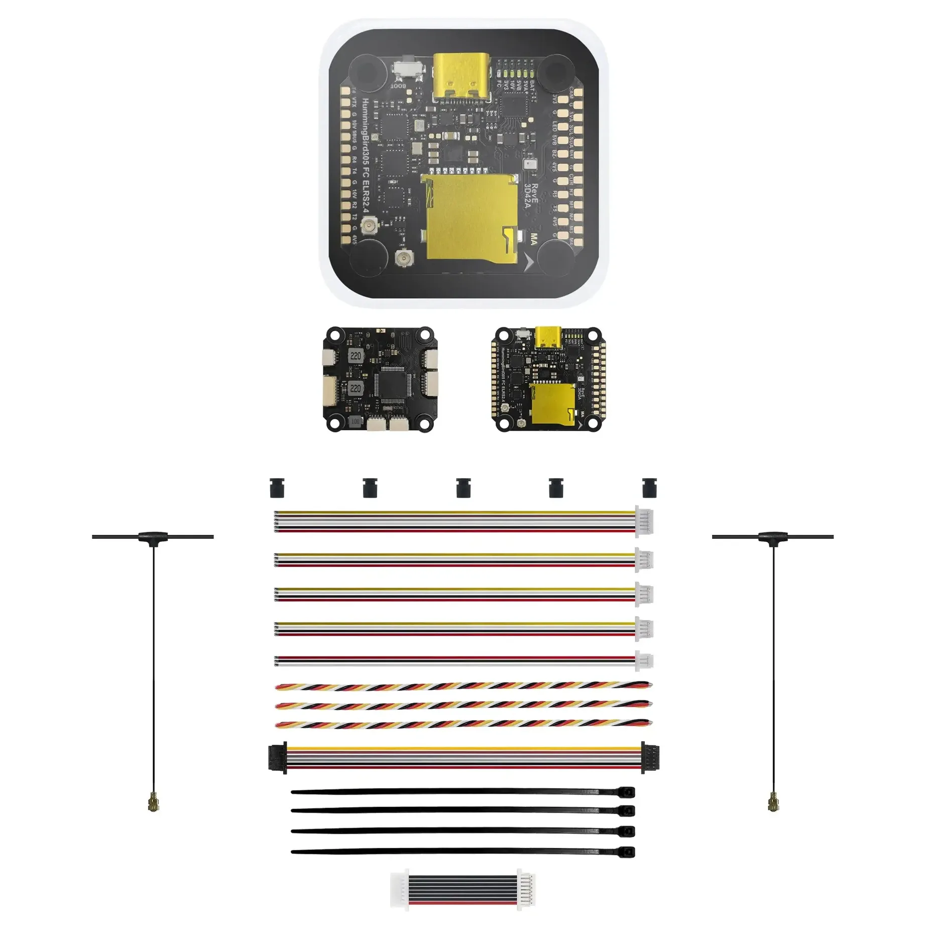 NewBeeDrone Hummingbird 305 F722 ELRS 80A 4-in-1 30x30 Flight Stack