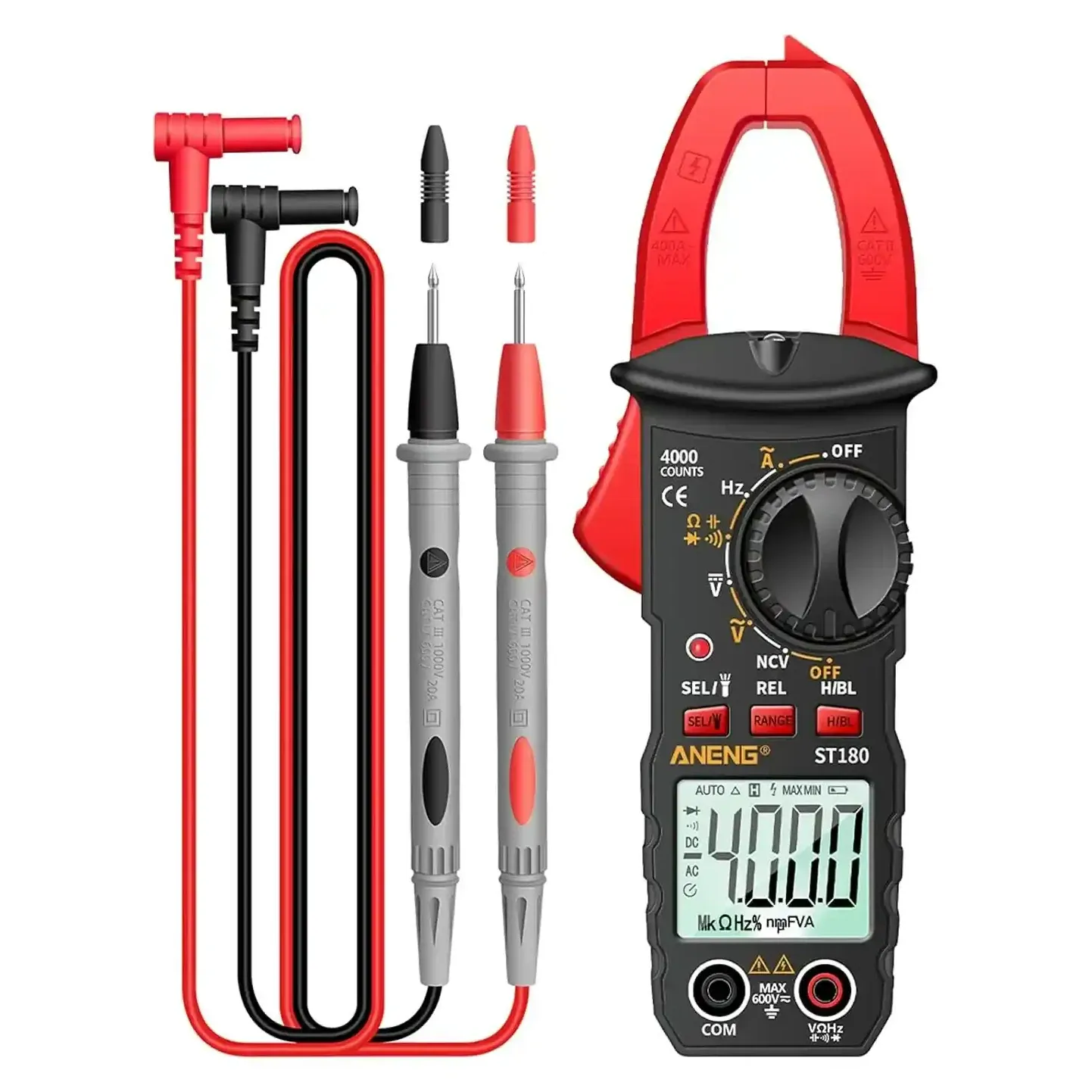 ANENG ST180 4000 Counts Digital Clamp Multimeter