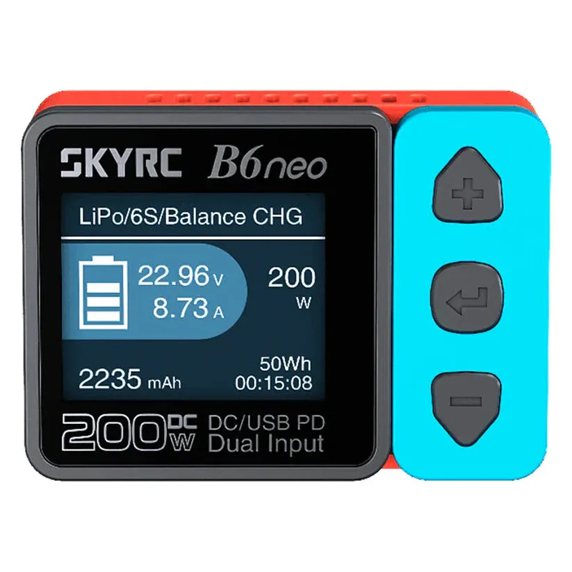 SkyRC B6 Neo 200W DC Smart Charger (DC/PD Dual Input)