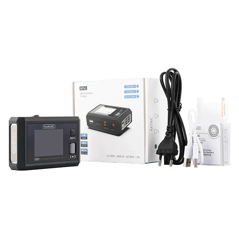 ToolkitRC M7AC 200W 15A 2-6S AC/DC Smart Charger