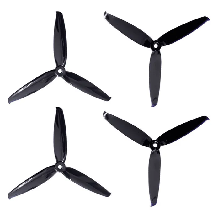 Gemfan Flash 6042 3-Blade Propellers (2 Pairs) — Brand: Generic, Color: Black, Brand: Gemfan, Color: Black