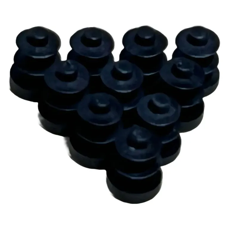 Black Plastic End Cap for Round Tubes