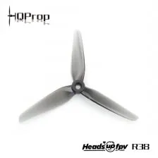 HQProp HeadsUp R38 Racing Propeller — Polycarbonate (2CW + 2CCW) — Color: Grey