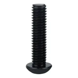 M2/M2.5/M3 Black Round Head Hex Socket Cap Screws (Pack of 10)
