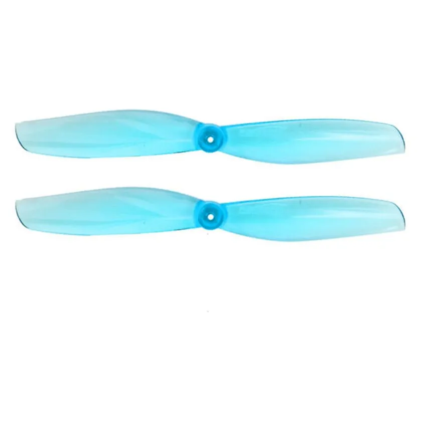 Gemfan 65mm Micro Propellers (1.5mm Shaft, Set of 8) (4CW+4CCW) — Color: Clear Blue / Shaft: 1.5mm