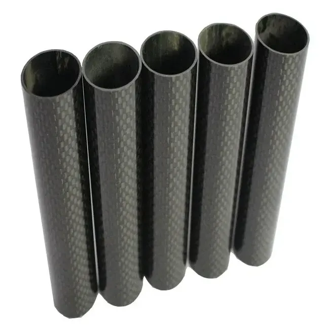 Roll-Wrapped Carbon Fiber Tube 1000mm, 10-50mm OD