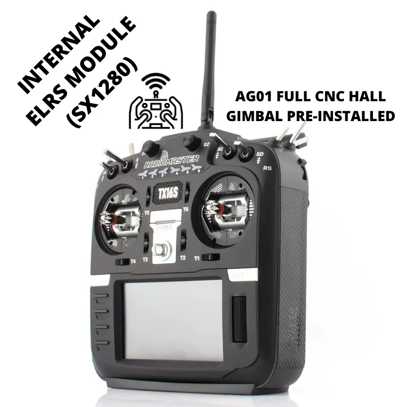 RadioMaster TX16S MKII 2.4GHz 16CH ELRS Radio Transmitter (AG01 Hall Gimbal)