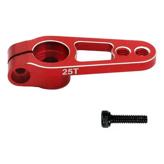 ReadyToSky Aluminium Servo Horn Arm, Red — Version: 25T 31mm Full Arm