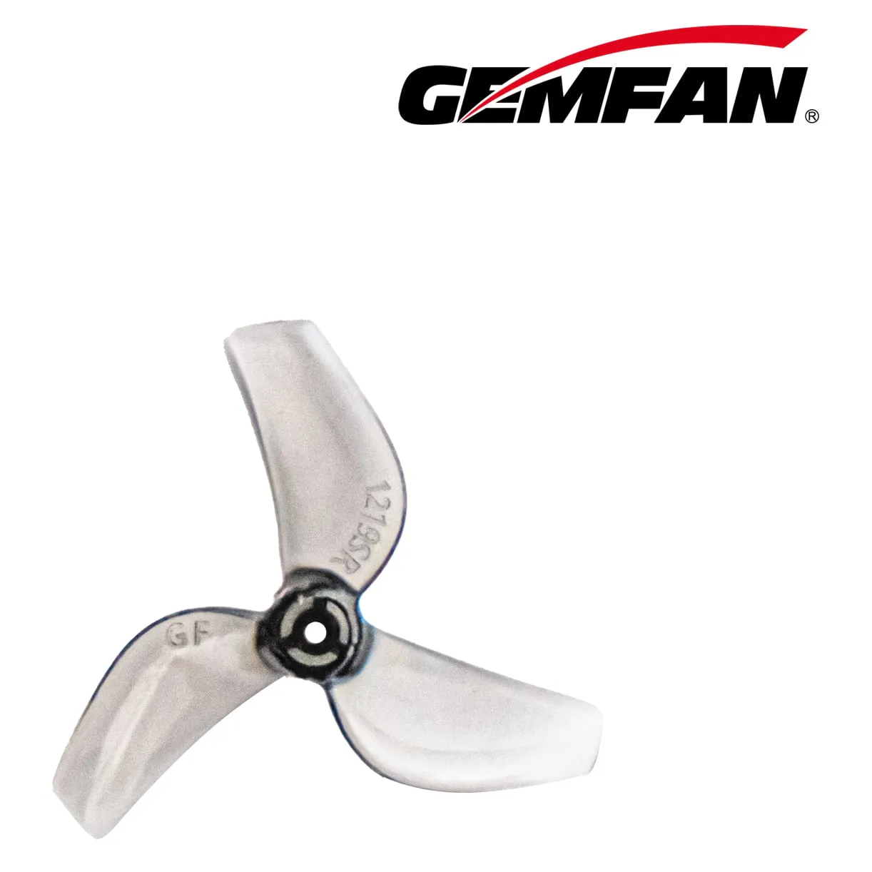 Gemfan 31mm 1219S 3-Blade Propeller (Set of 8 — 4CW+4CCW) — Color: Clear Black / Mounting: 0.8mm
