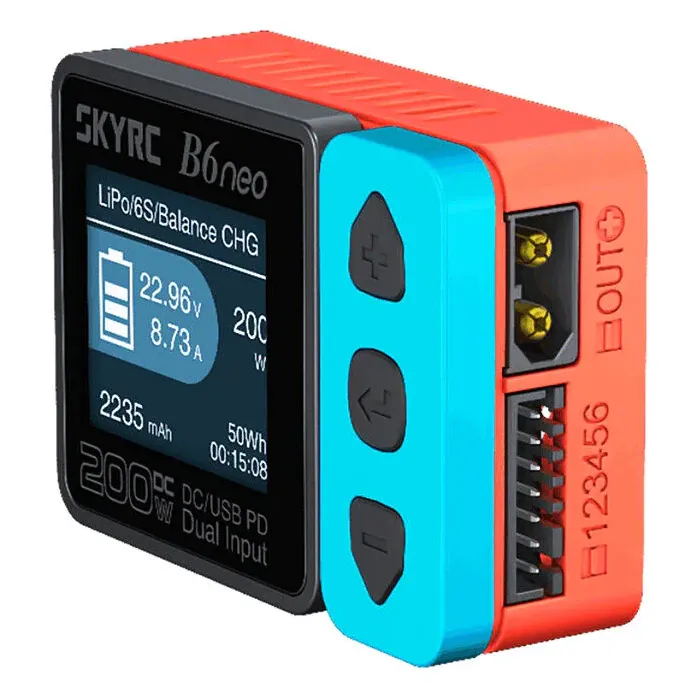 SkyRC B6 Neo 200W DC Smart Charger (DC/PD Dual Input)
