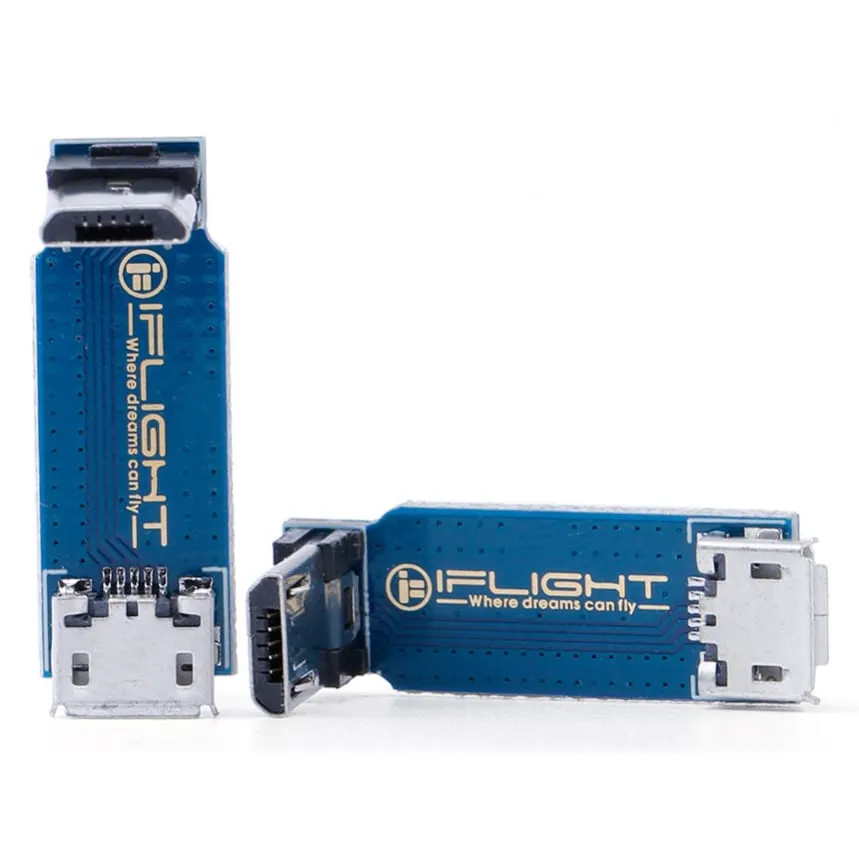 L-Type Micro USB Male to Female Adapter Plate