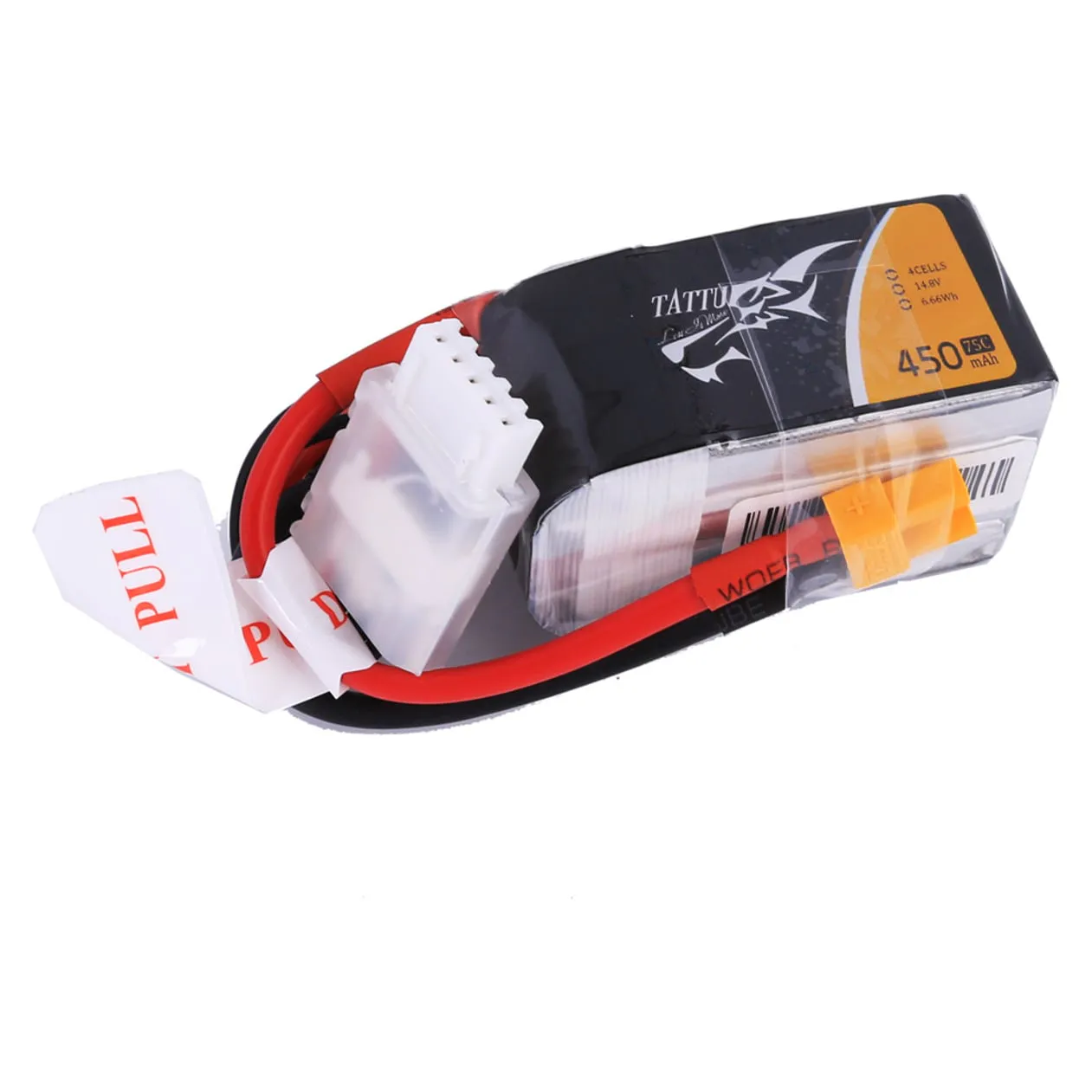 Tattu 450mAh 4S 75C 14.8V LiPo Battery (XT30)