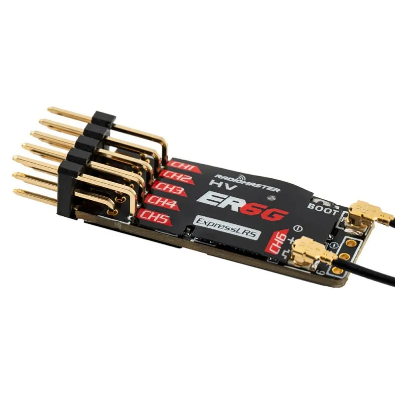 RadioMaster ER6G 2.4GHz ELRS 6CH PWM Receiver