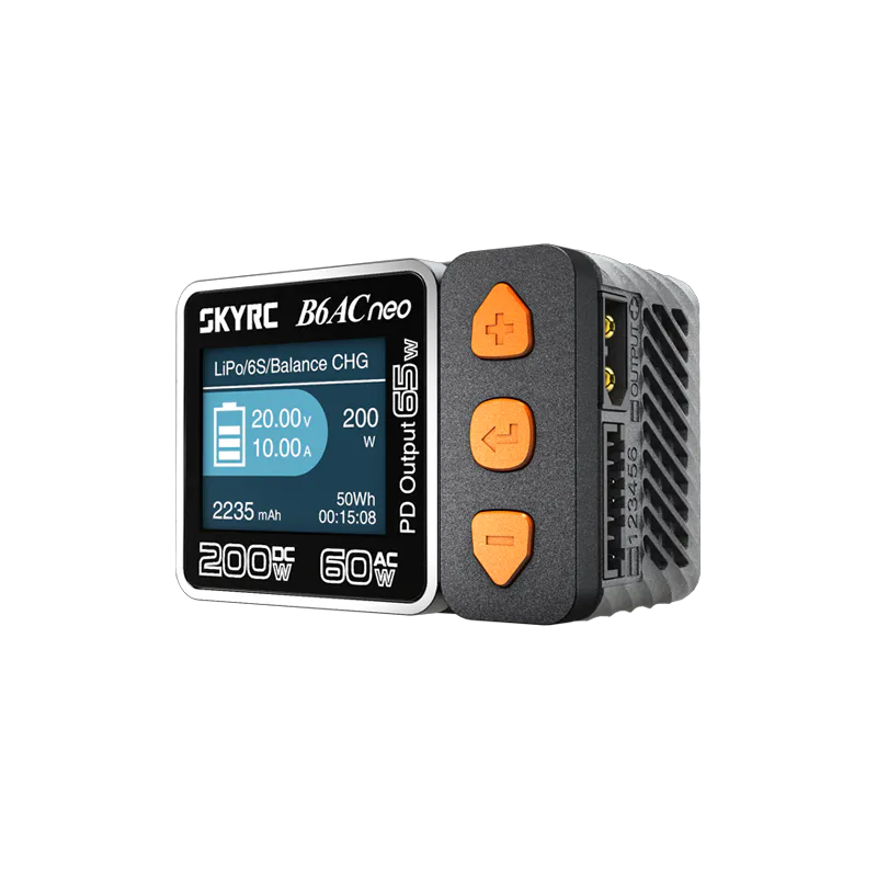 SkyRC B6AC Neo Smart Charger (DC 200W / AC 60W, 1–6S)