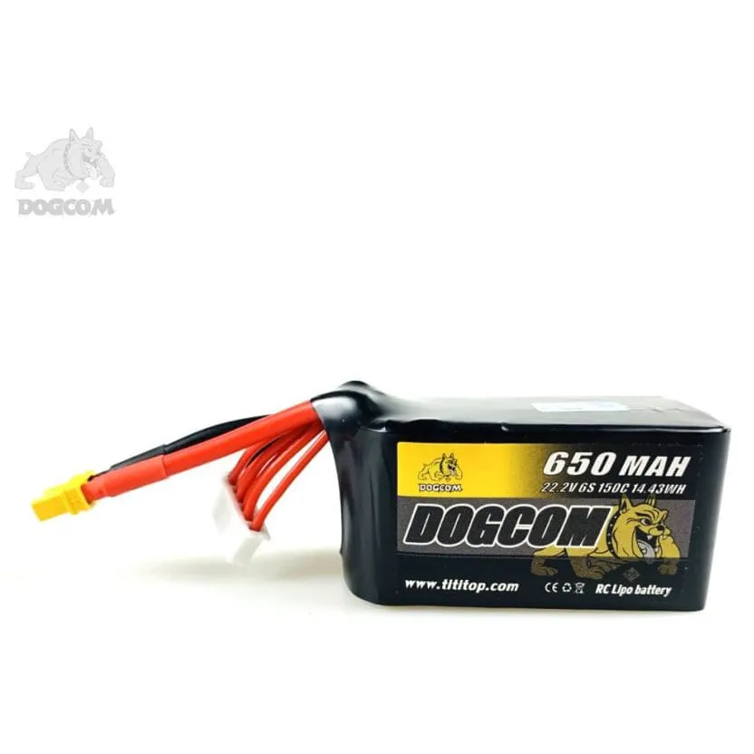 DOGCOM 6S 650mAh 150C LiPo Battery (XT30)