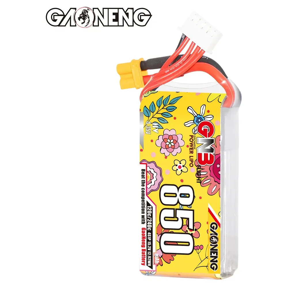 GNB 850mAh 4S 15.2V 120C LiHV Battery (XT30)