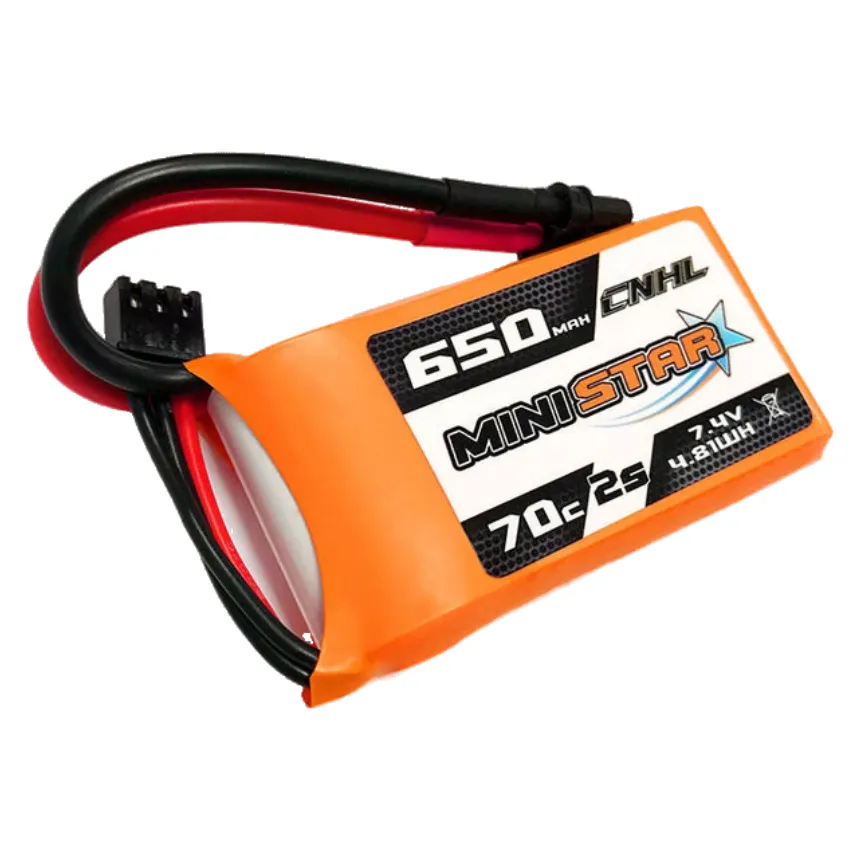 CNHL MiniStar 650mAh 2S 7.4V 70C LiPo Battery (XT30U)