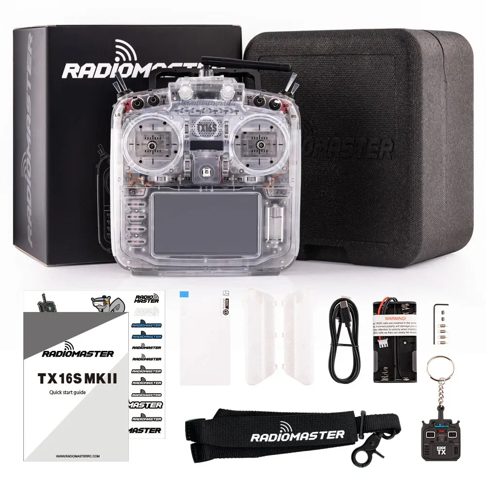 RadioMaster TX16S MKII Transparent RGB ELRS Radio