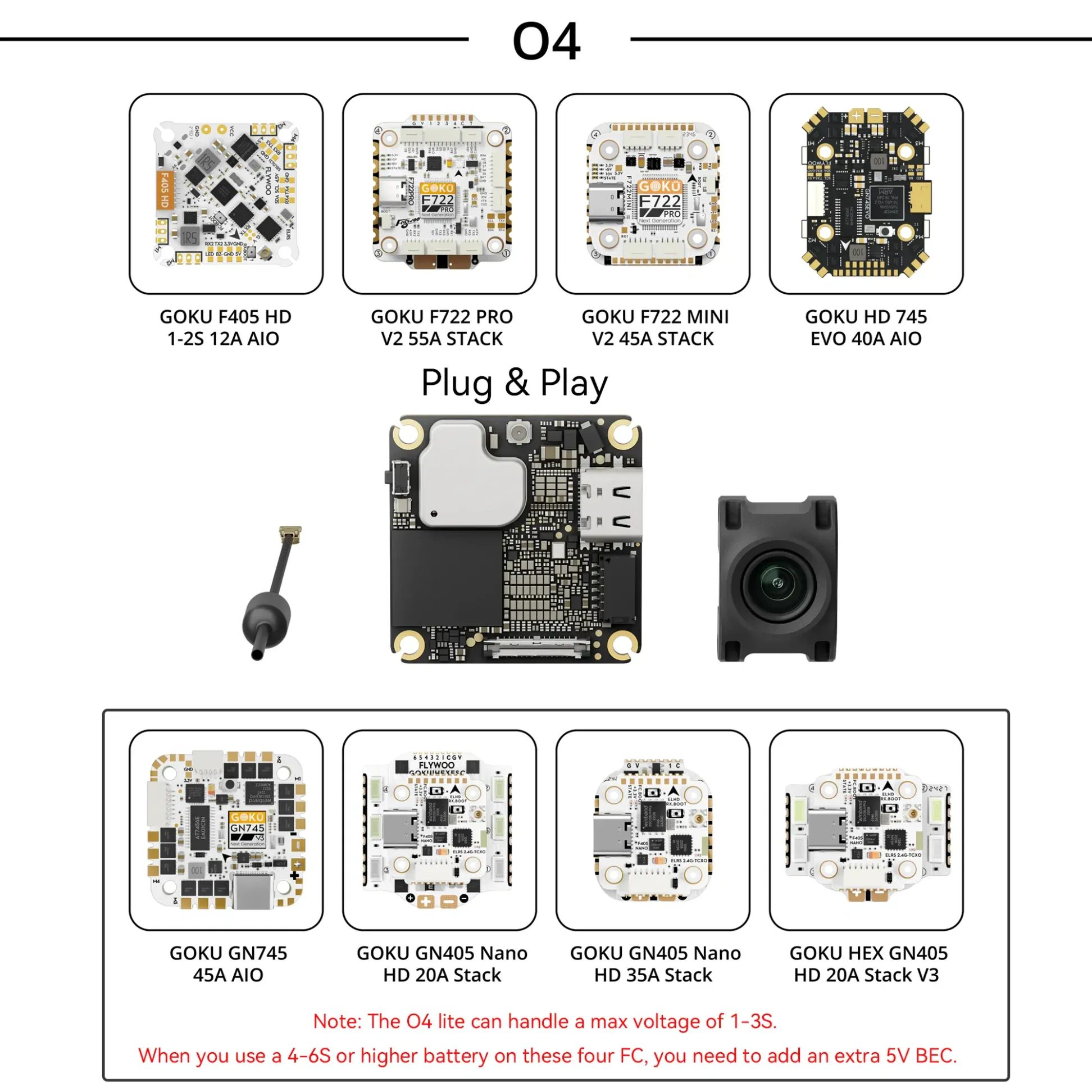 Flywoo GOKU GN405 Nano HD 35A Stack V3 with ELRS