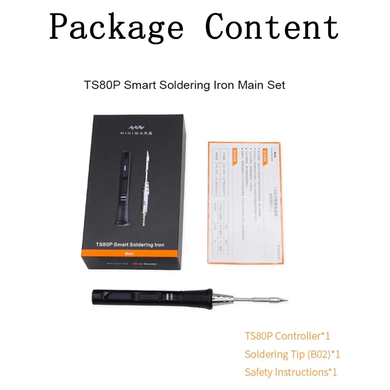 MINIWARE TS80P Portable Smart Soldering Iron