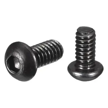 M2/M2.5/M3 Black Round Head Hex Socket Cap Screws (Pack of 10)