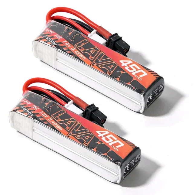 BetaFPV LAVA 2S 450mAh 75C Battery (2PCS)