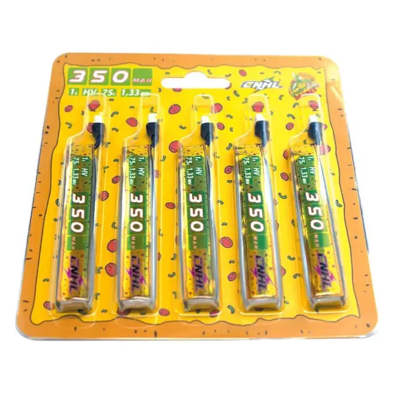 CNHL Speedy Pizza 350mAh 1S 75C HV LiPo Battery BT2.0 (5pcs)