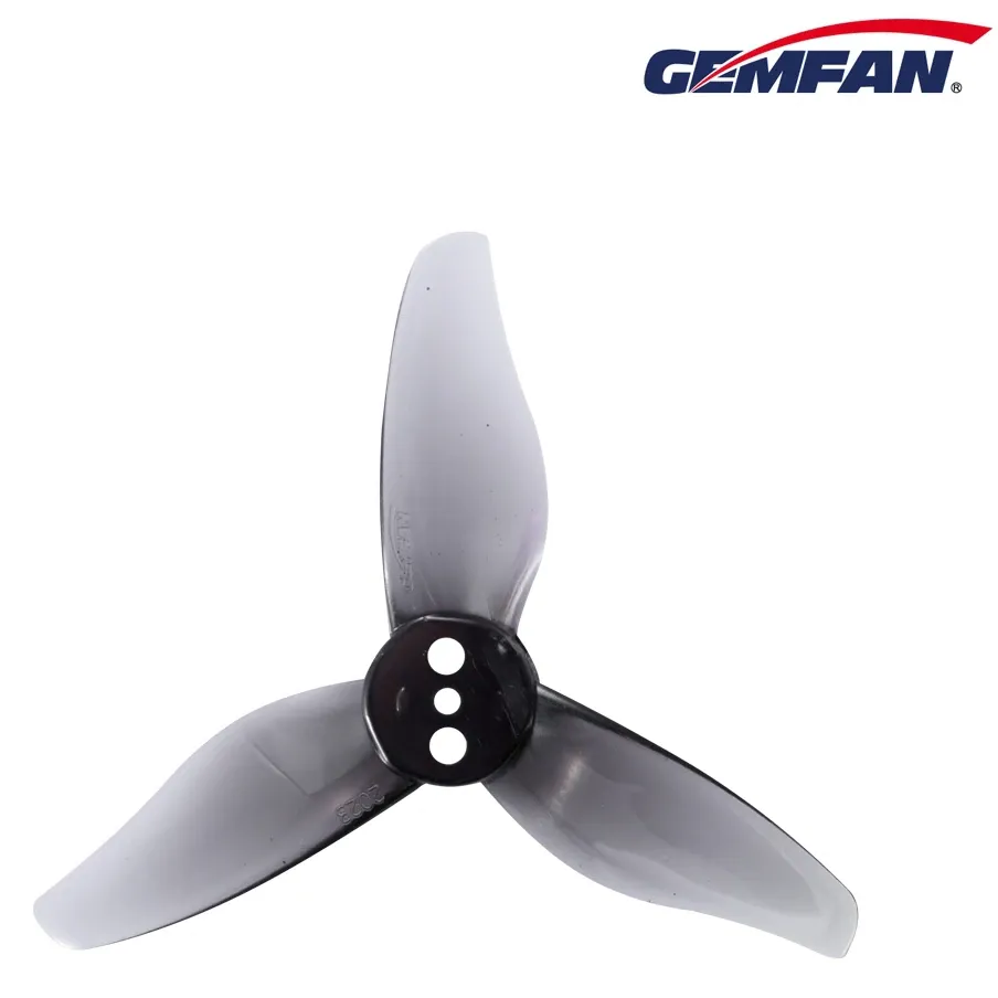 Gemfan Hurricane 2023 PC 3-Blade Propeller (4 Pairs — 4CW+4CCW) — Color: Grey