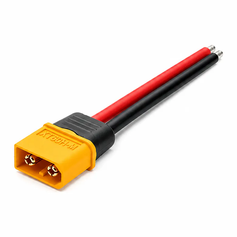 Silicone XT60 Male Connector w/ 12AWG 10cm Power Cable