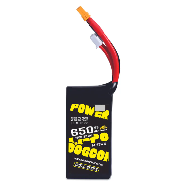 DOGCOM UCELL 6S 650mAh 150C LiPo Battery (XT30)