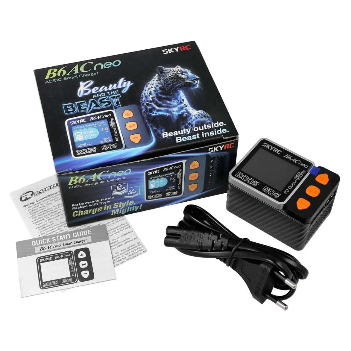 SkyRC B6AC Neo Smart Charger (DC 200W / AC 60W, 1–6S)