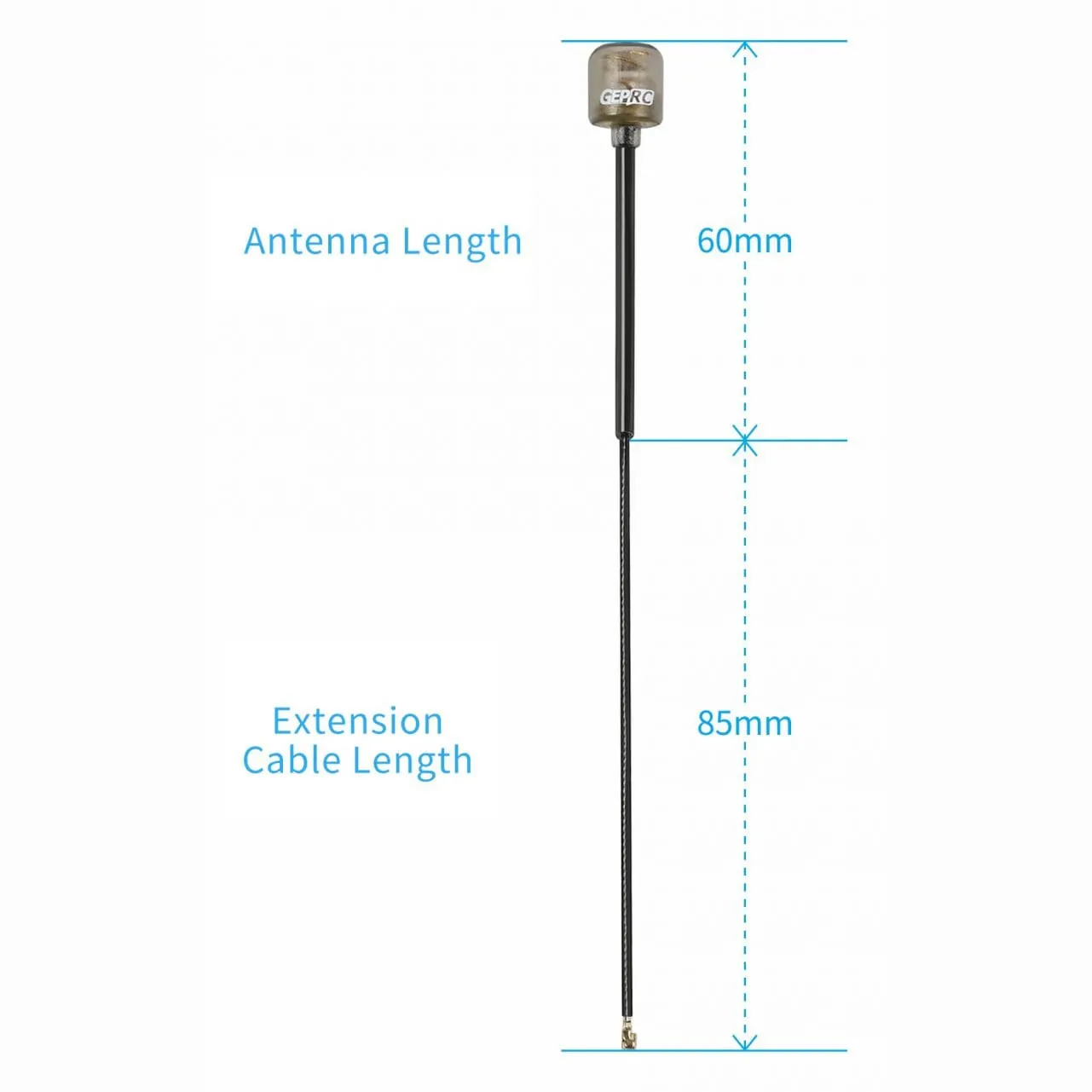 GEPRC Peano 5.8GHz Antenna — LHCP, MMCX, 110mm
