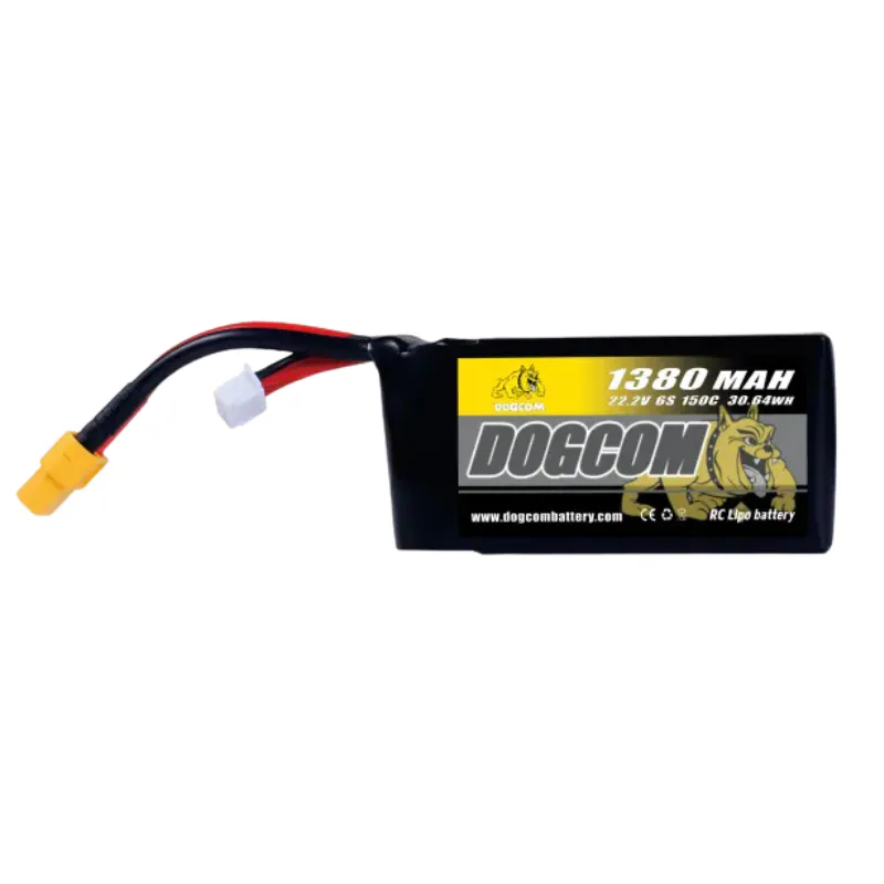 DOGCOM 6S 1380mAh 150C LiPo Battery (XT60)