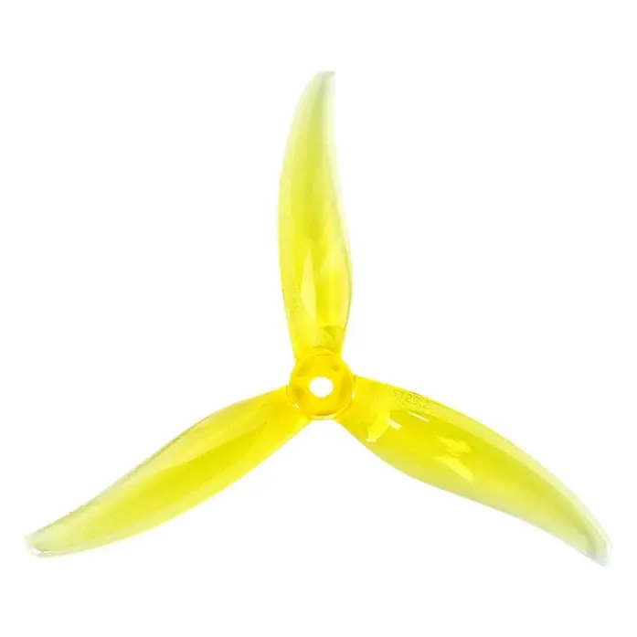 Gemfan MinJae 5129.2 3-Blade Propeller (Set of 4, 2CW+2CCW) — Color: Clear Yellow