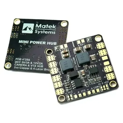 MATEKSYS Mini Power Hub PDB with 5V & 12V BEC
