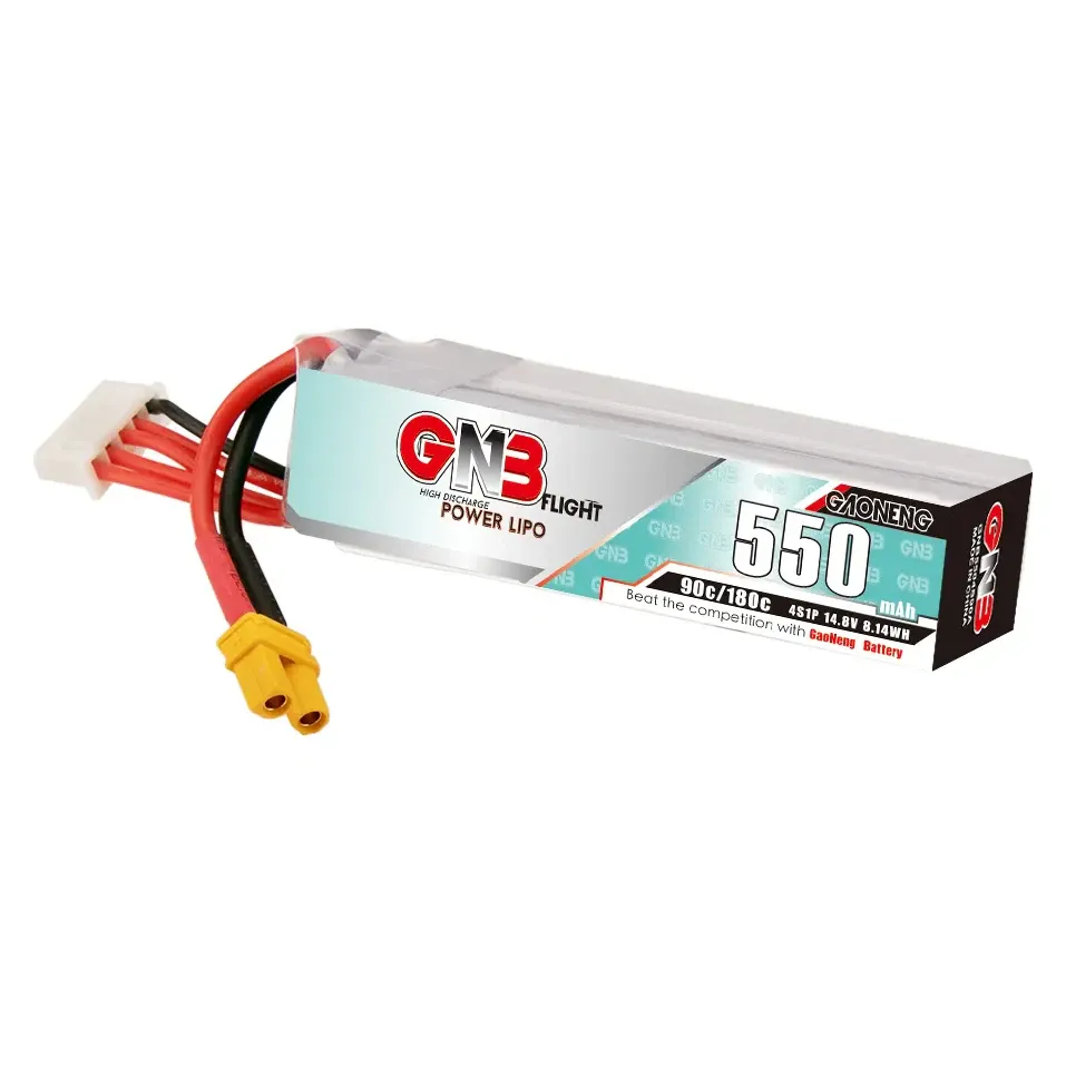 GNB 4S 14.8V 550mAh 90C LiPo Battery (XT30)