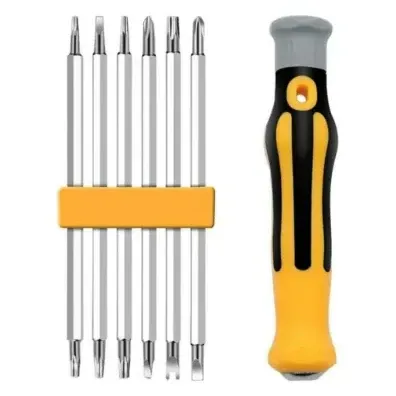 PARUHT 6-in-1 S2 Steel Double-Sided Screwdriver Set