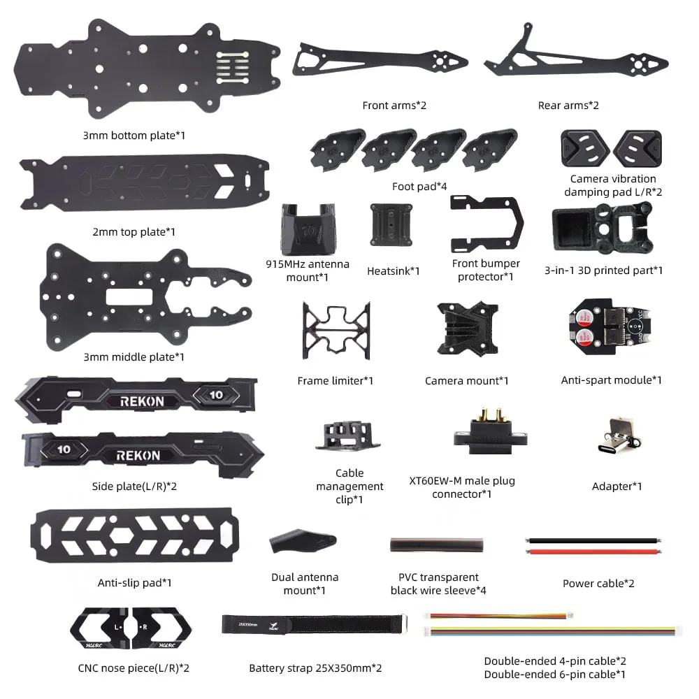 HGLRC Rekon10 Pro V2 10-Inch Long Range Frame Kit