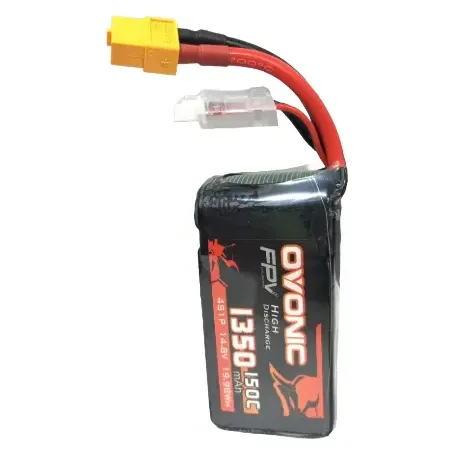 OVONIC 1350mAh 150C 4S1P LiPo Battery with XT60 Plug