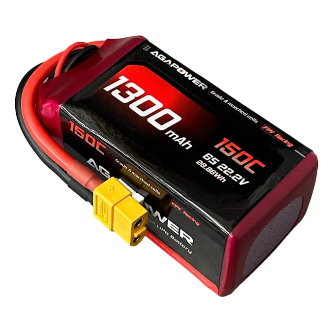 AGAPOWER 1300mAh 22.2V 6S 150C LiPo Battery
